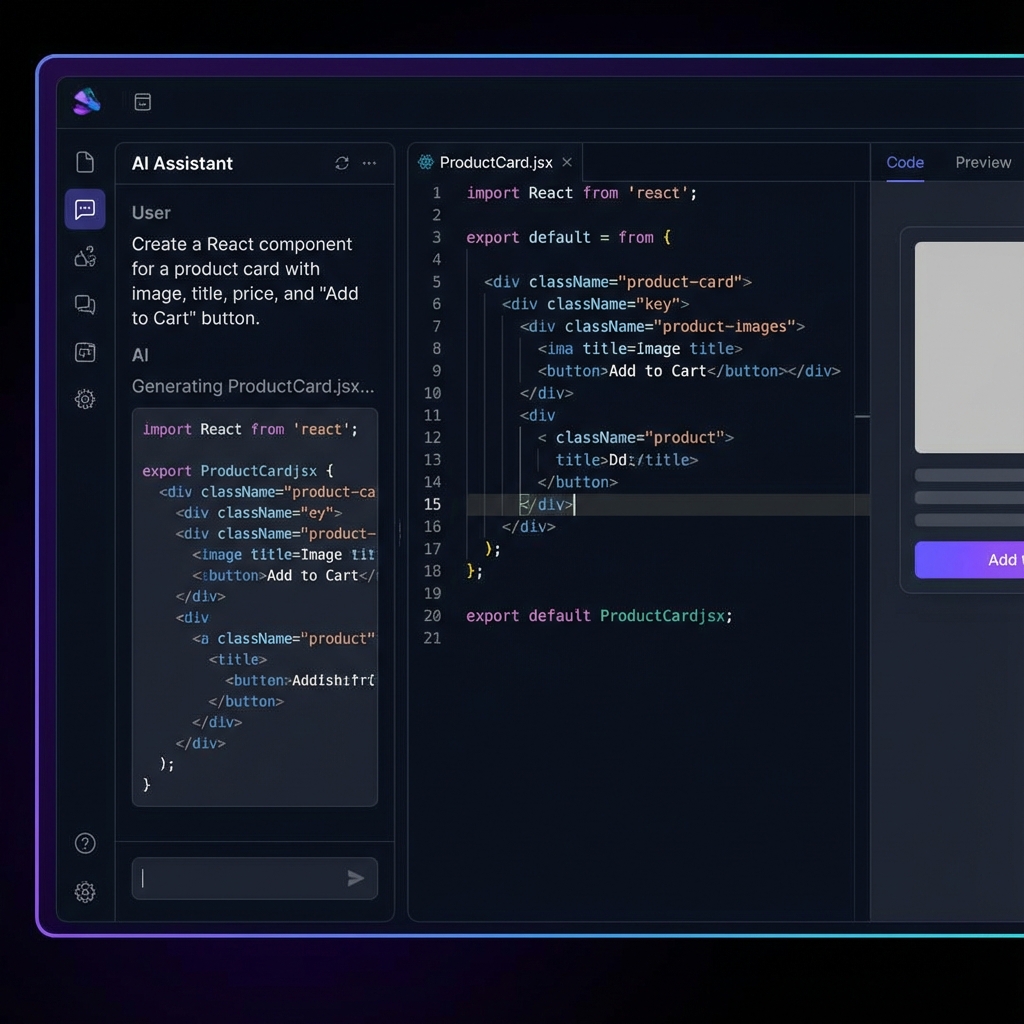 Screenshot of BYOB interface building a component
